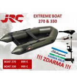 JRC EXTREME BOAT  NAFUKOVACÍ ČLN+elektromotor SHAKESPEARE 44 LB ZDARMA !!