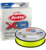 šnúra Berkley X9 Braid fluro green 1 m 0,14 mm